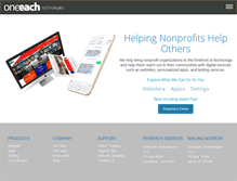Tablet Screenshot of oneeach.com